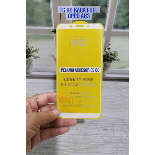 TEMPERED GLASS OPPO A83 ANTIGORES FULL LEM FULL COVER 9D ANTI GORES KACA