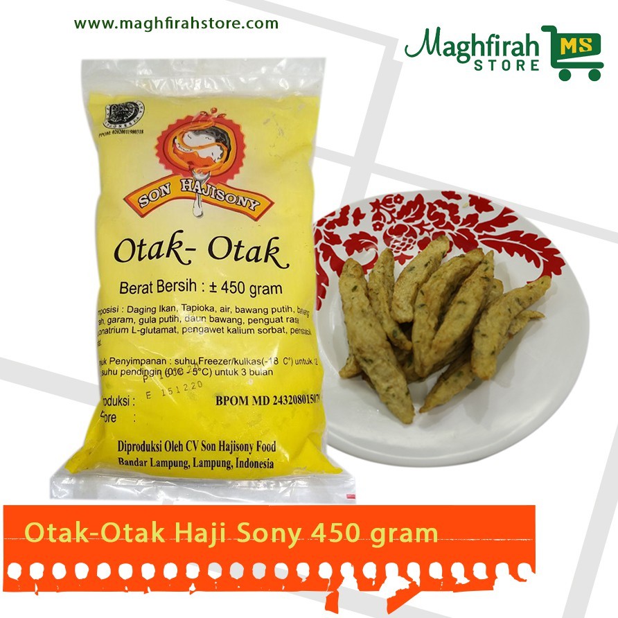 

OTAK-OTAK HAJI SONY ASLI LAMPUNG 450 GRAM OTAK-OTAK SON HAJI SONY OTAK-OTAK LAMPUNG