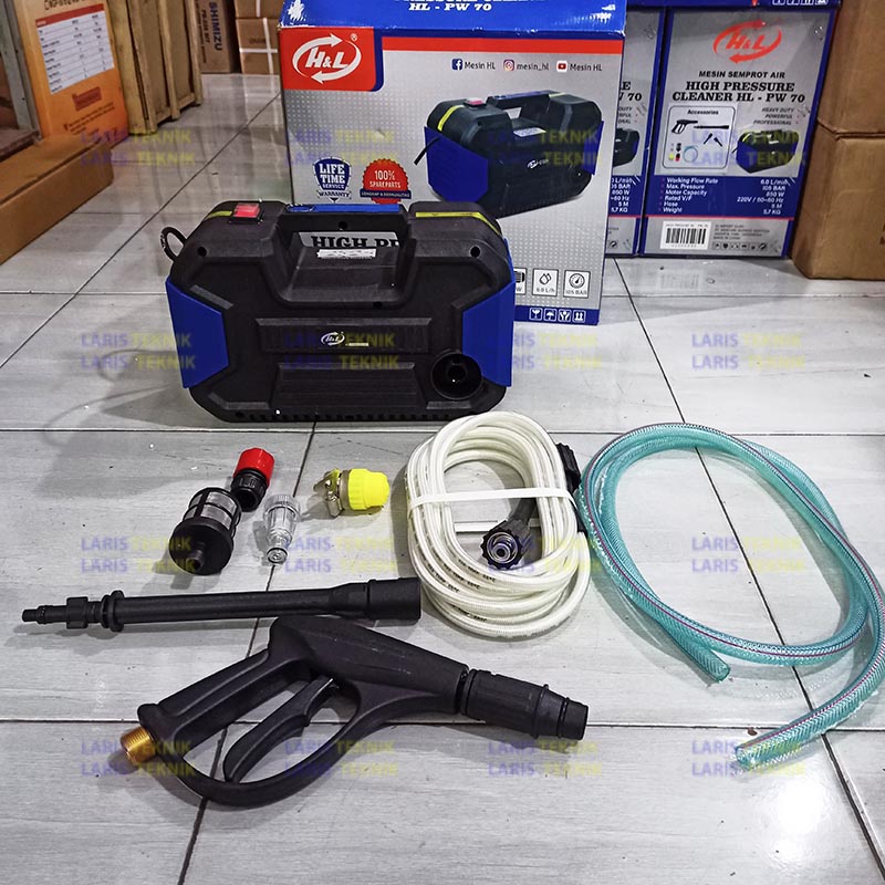 Mesin Jet Cleaner Portabel H&L PW 70 Mesin Steam Cuci Listrik HL PW70 Mesin Semprot Air Listrik High
