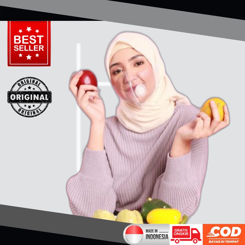 NYS Headloop Transparent Mask Masker Hijab Transparant