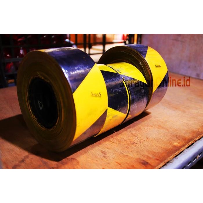 Police Line 3 Inch Kuning Hitam 300 Meter