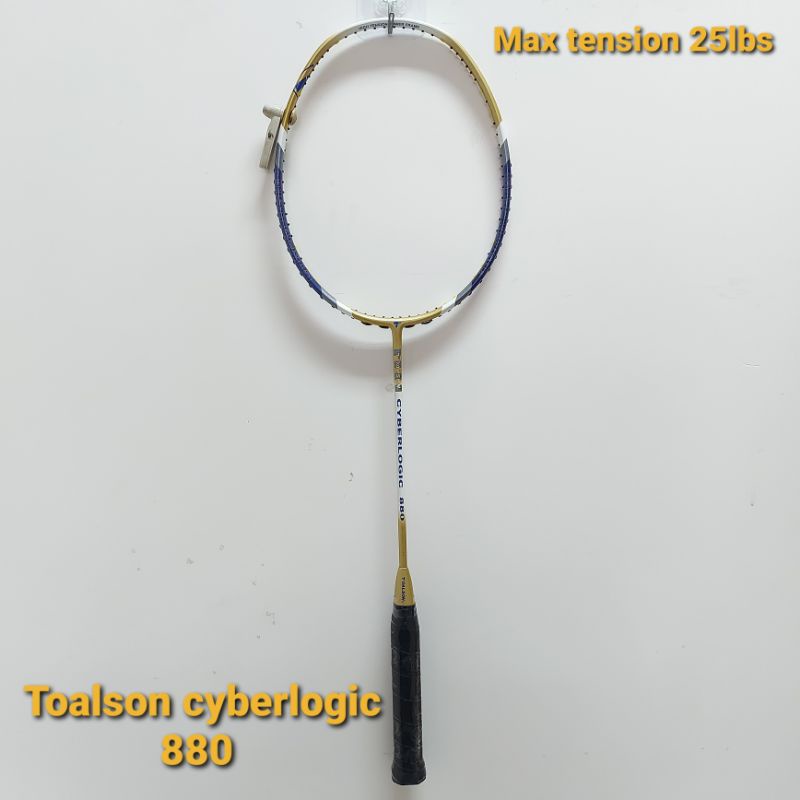 Raket badminton toalson cyberlogic 880 ( cover,kaos dan senar )