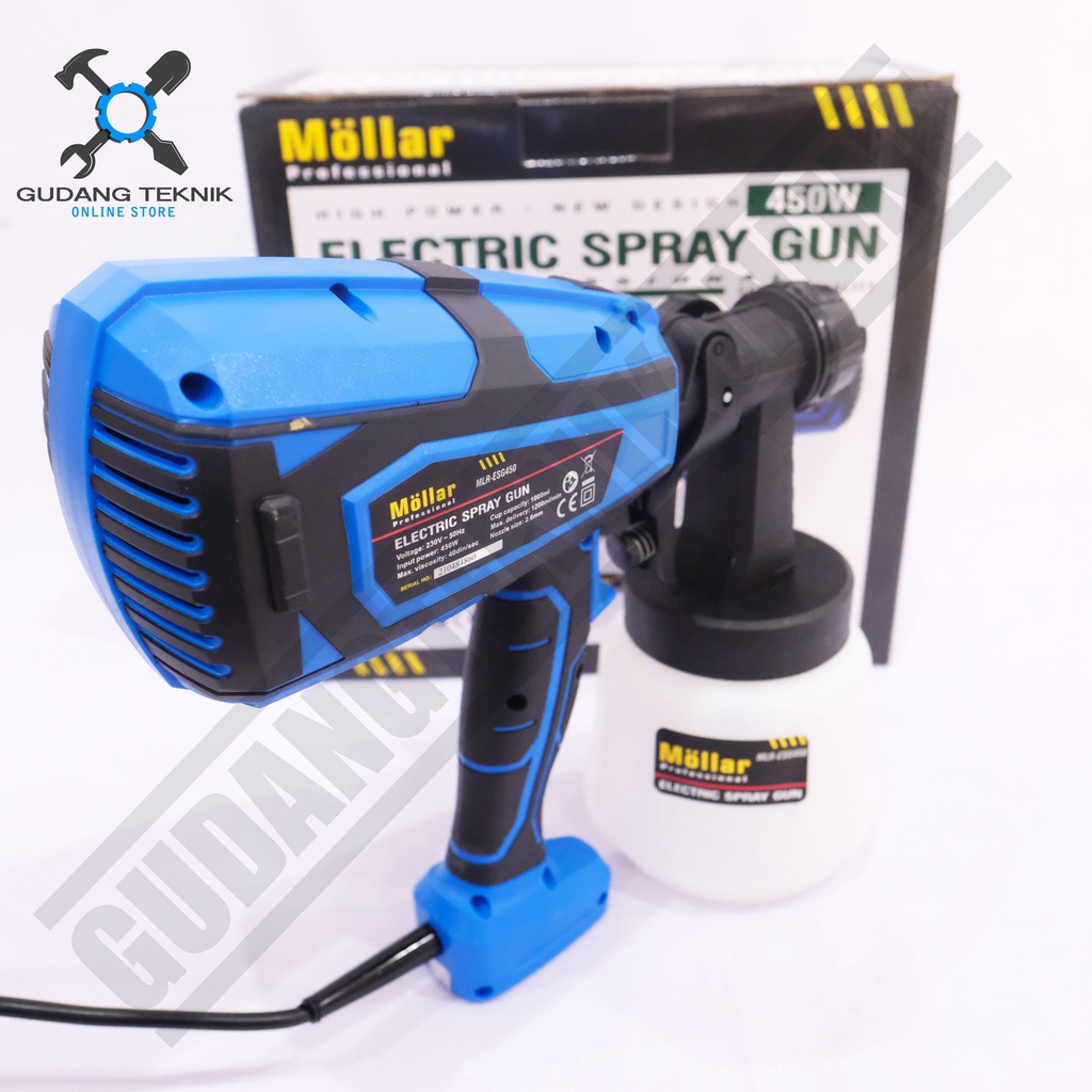 Spray Gun Elektrik MOLLAR ESG450  / Spraygun Listrik ESG 450 Alat Semprot Cat 450 MOLLAR