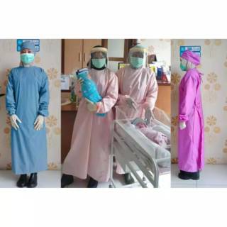 JUBAH OPERASI GAUN  BEDAH OPERASI SURGICAL GOWN 