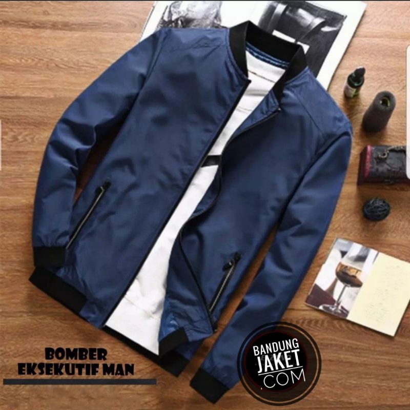 BOMBER MAN JACKET || BOMBER EKSEKUTIF MAN || JAKET BOMBER POLOS PRIA #BOM