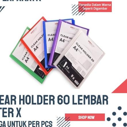 

Ready Stock INTERX Clear holder A4 60 lembar Inter X SH5,,