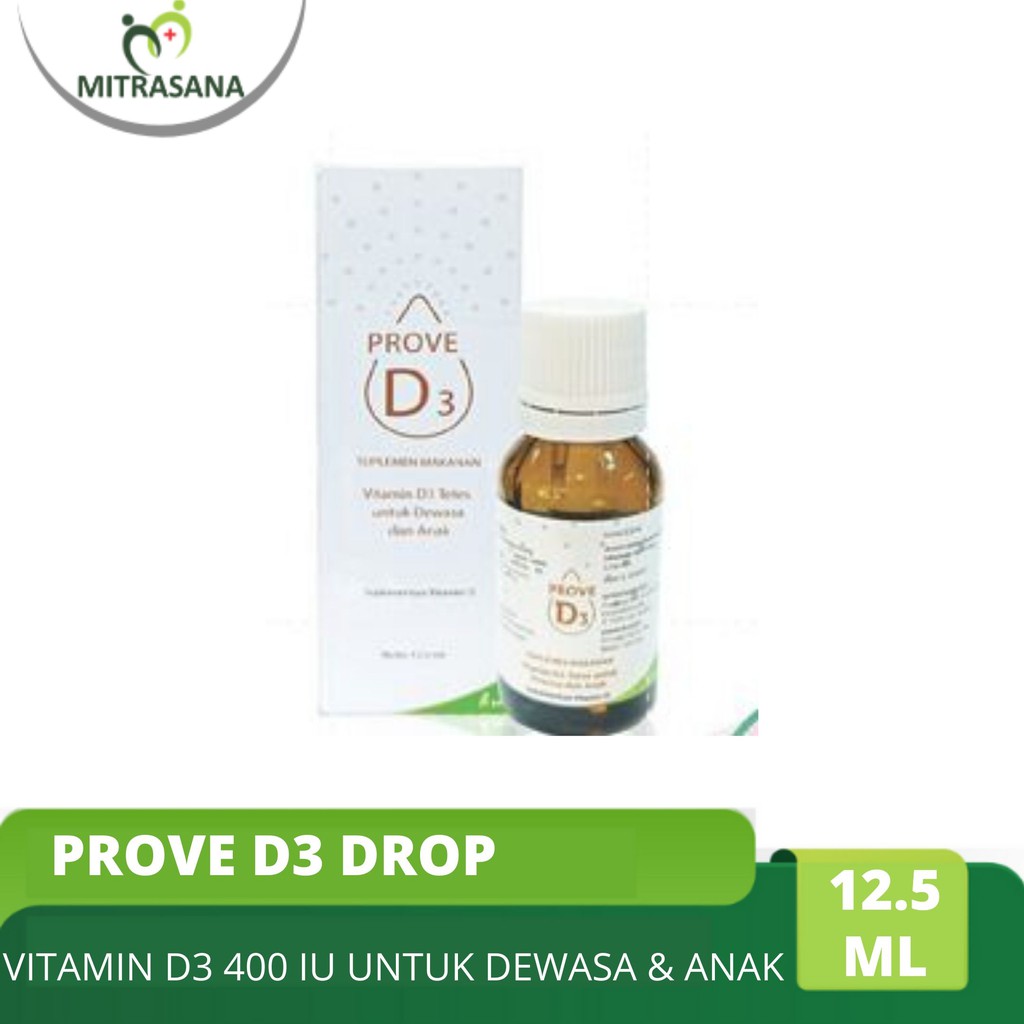 Prove D3 Drop - Vitamin D3 400 IU Tetes 12.5 ml untuk Dewasa dan Anak