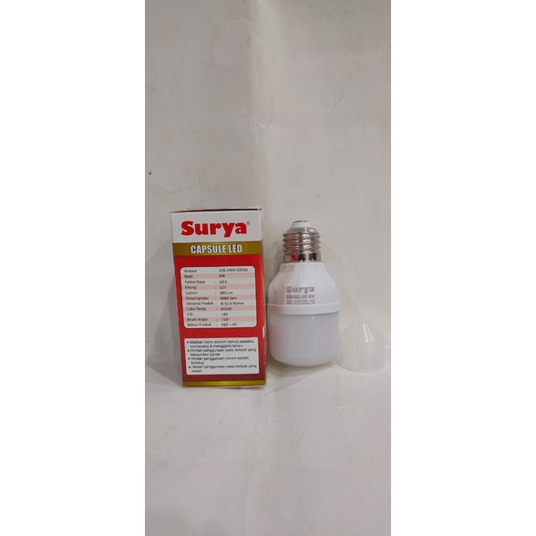 Surya Bohlam Capsule LED 6 W New Putih Cool Daylight 6 Watt