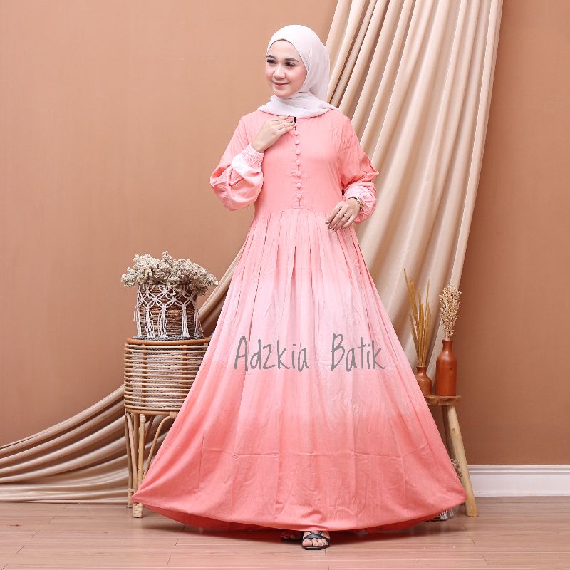 Gamis Twill Candimekar Gradasi BEST SELLER Bisa COD-6