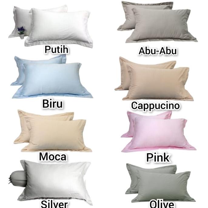 sarung bantal katun jepang polos