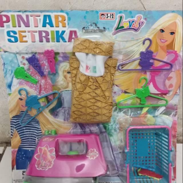 Mainan Anak Perempuan setrika 1 set / Pintar setrika