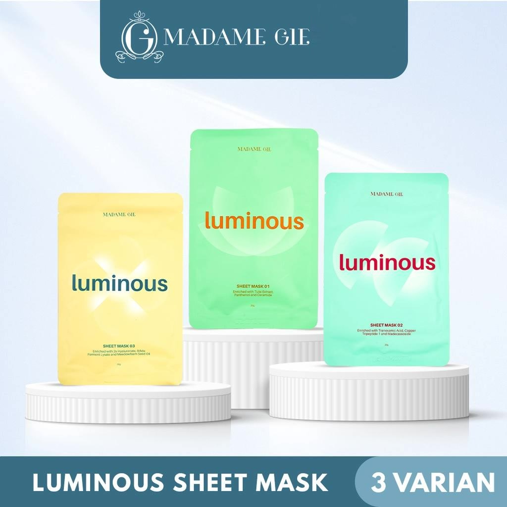 ★ BB ★  Madame Gie Luminous Sheet Mask - Skincare Masker Wajah