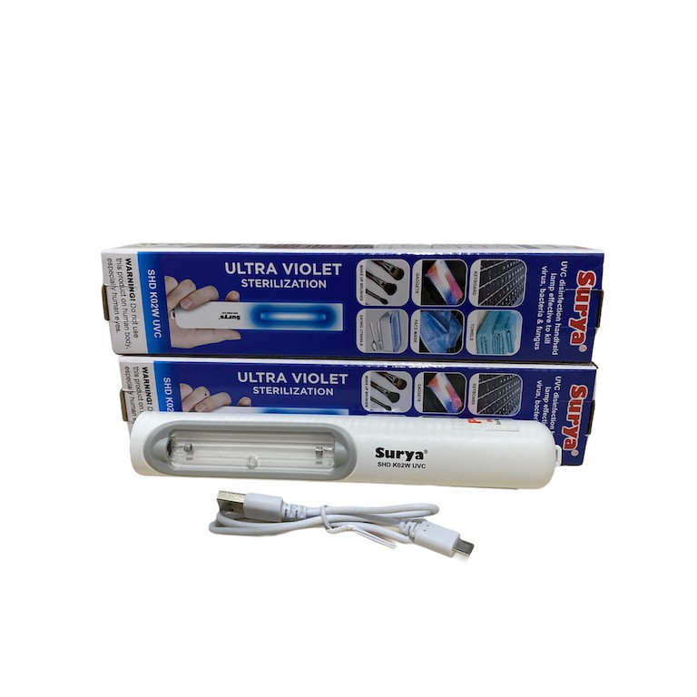 Surya UV Steriliser Lampu Genggam UVC kuman Disinfektan SHD K02W UVC 2WATT