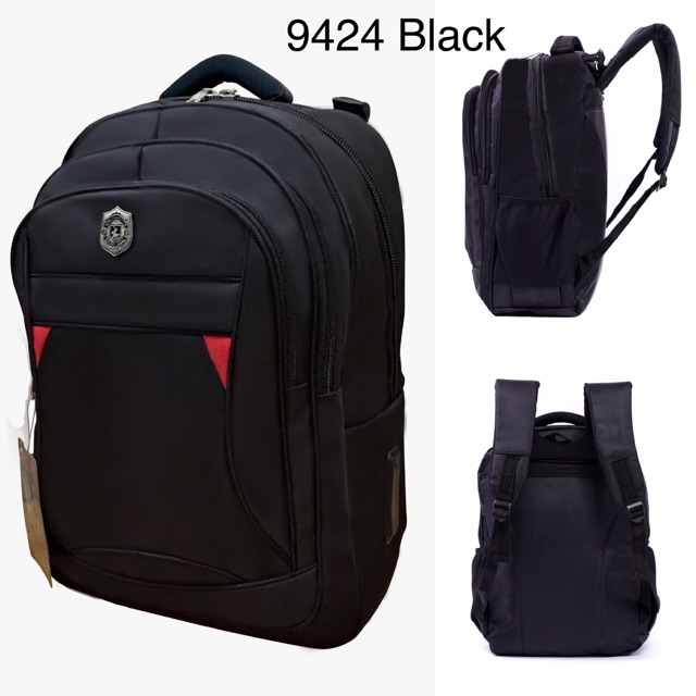 PROMO Tas Ransel Polo Global 9423 black / tas ransel / tas punggung / tas