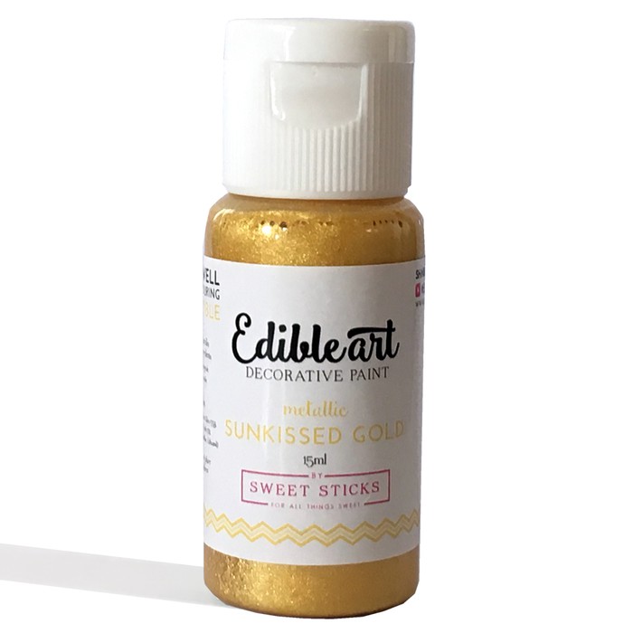 

Terbaru!! Edible Art Paint Metallic Sunkissed Gold