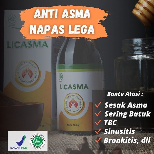 HERBAL ATASI ASMA, INFEKSI PARU-PARU, TBC OBAT HERBAL LICASMA ORIGINAL