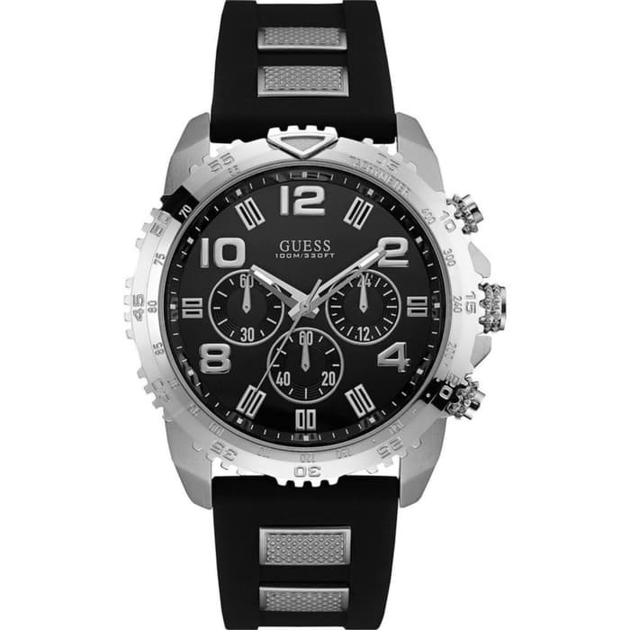 GUESS W0599G3 Velocity - Jam Tangan Pria - Hitam