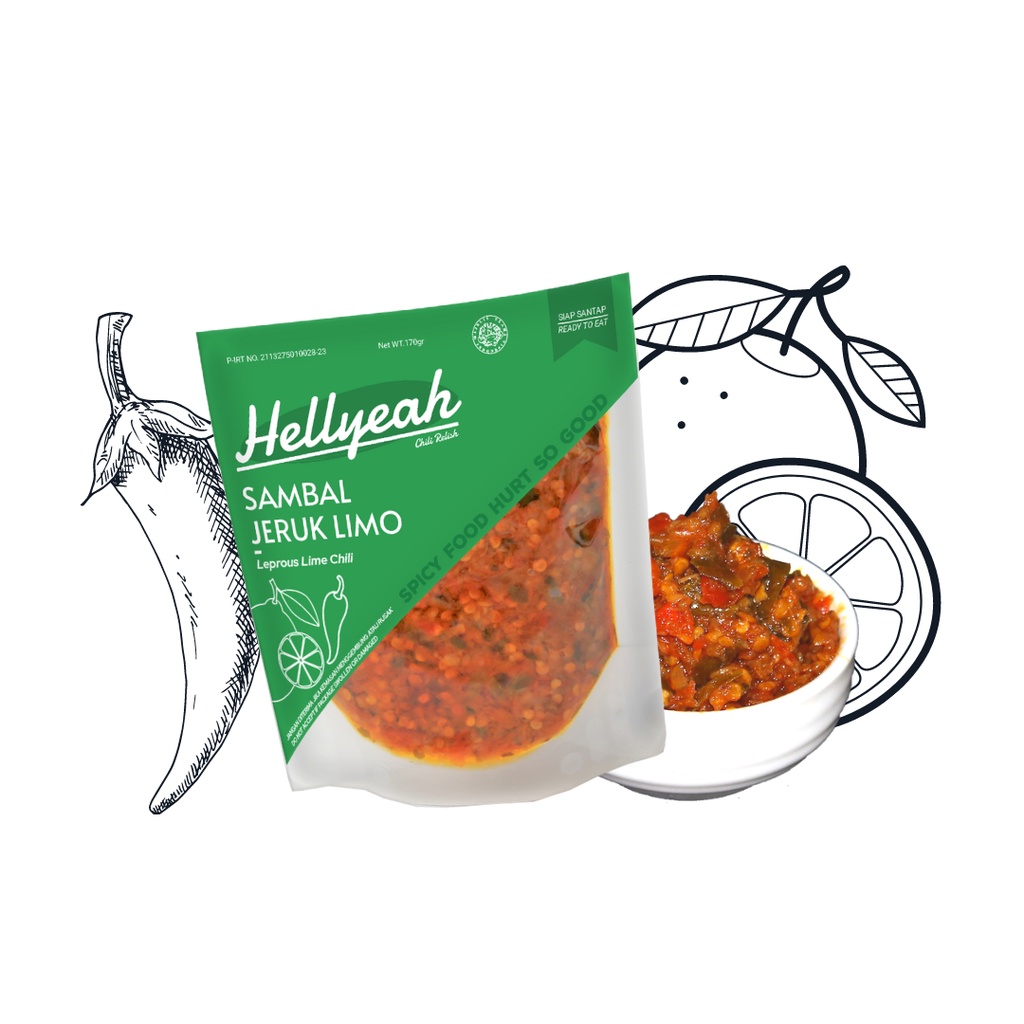 

Hellyeah Sambal Jeruk Limo 170 gram