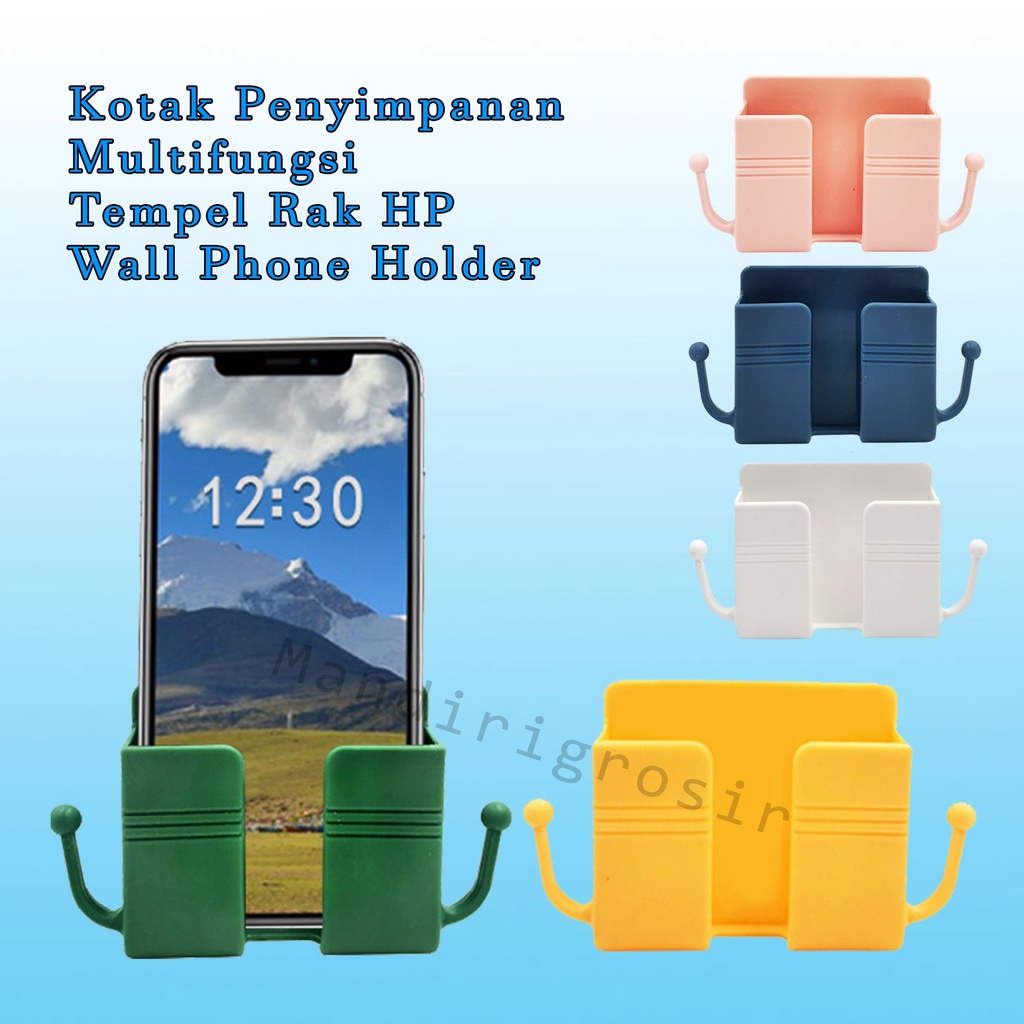 Tempel Rak HP * Kotak Penyimpanan *Multifungsi *Holder HP * Wall Phone