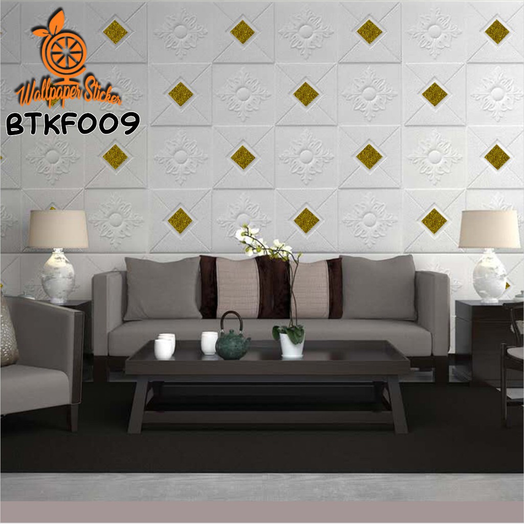 Wallpaper Dinding Wallpaper Stiker Wallpaper 3D Brickfoam Batik Foam Ukuran 35 X 70Cm Banyak Varian Warna