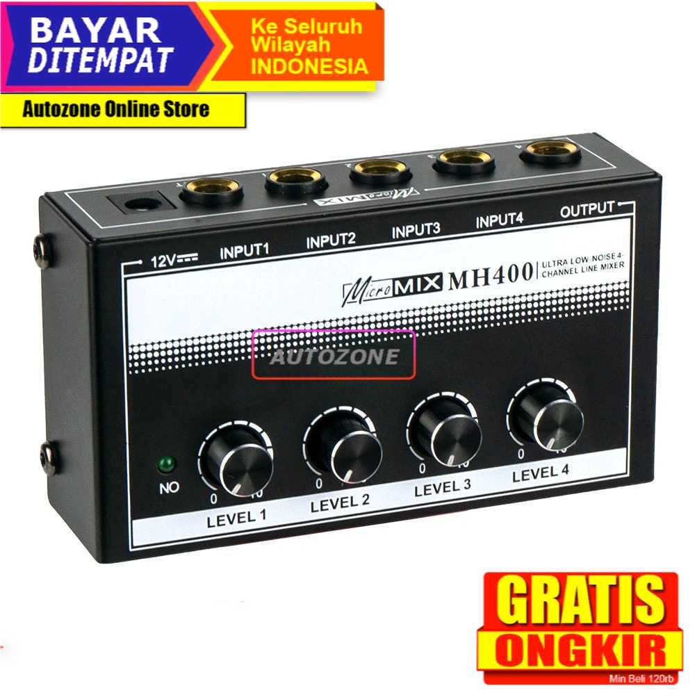 XTUGA Professional Ultra-compact Karaoke Mixer Amplifier 4CH - MH400