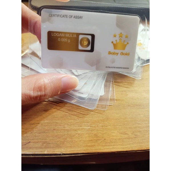 BABY GOLD Emas Murni Logam Mulia 0.005 gram-3