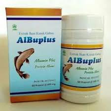 ALBUPLUS ISI 60 KAPSUL, EKSTRAK ALBUMIN IKAN KUTUK/IKAN GABUS