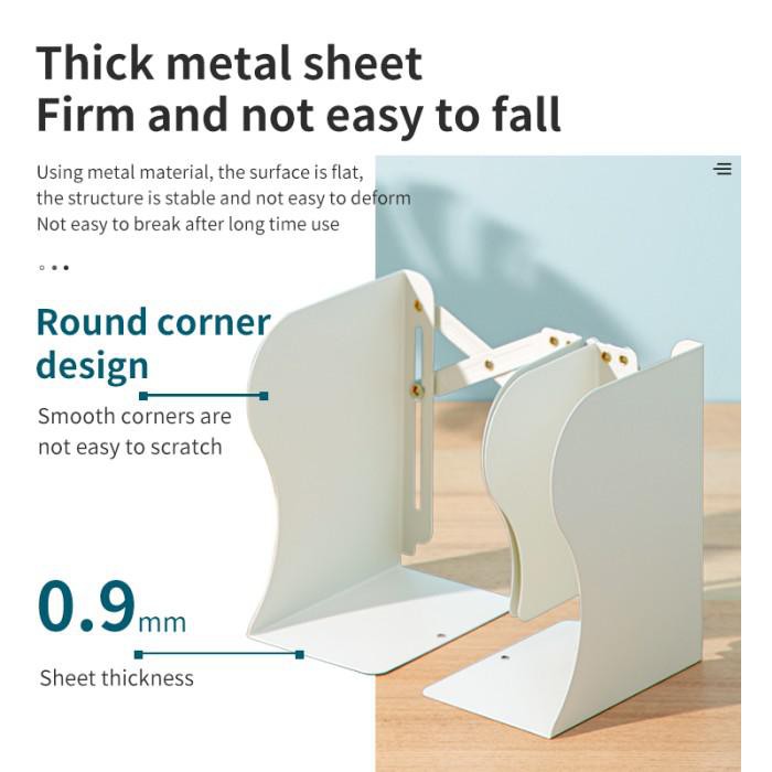 

Deli Magazine Holder / Penyangga Buku Fleksibel Warna Cream 7863X - Putih, 165X120X200Mm
