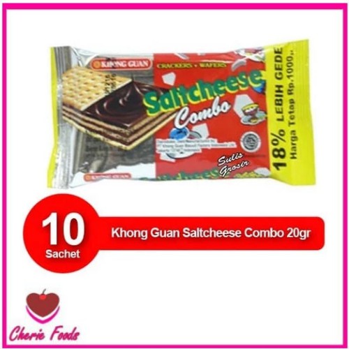 

Khong Guan Saltcheese Wafer Combo 20gram x 10sachet