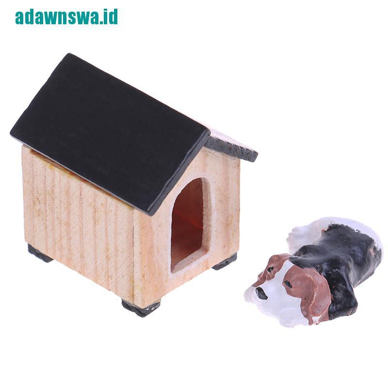 wooden toy house garden