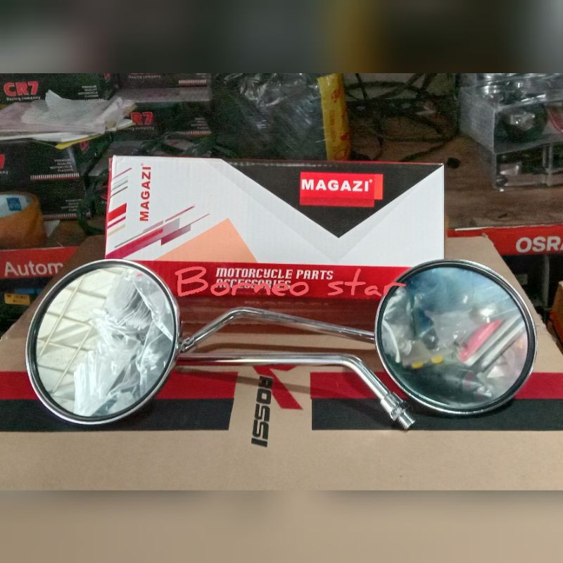 Spion Vespa panjang crome