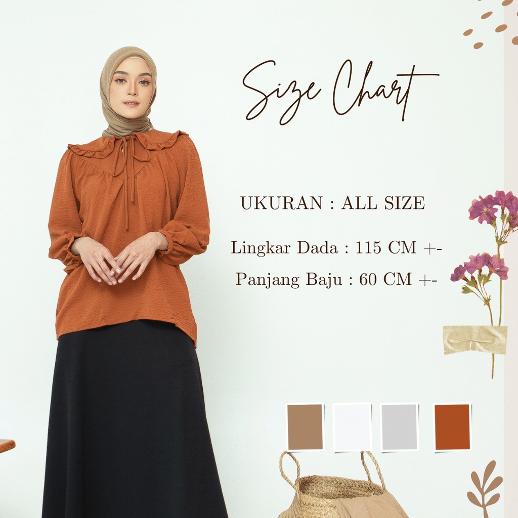 SAHEERA BLOUSE / Baju Atasan / Baju Atasan wanita / Pakaian Wanita