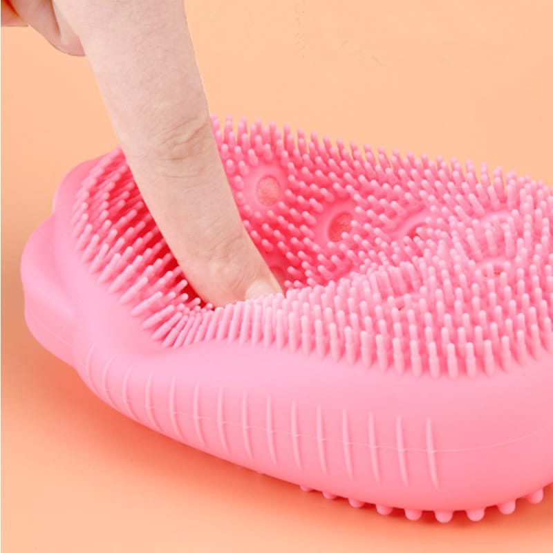 &lt;^ SJA ^&gt;  sikat mandi silikon portable tabung /Spons Mandi Bath Sponge Sabun Batang Cair 2In1 Sikat Spons BadanNEW