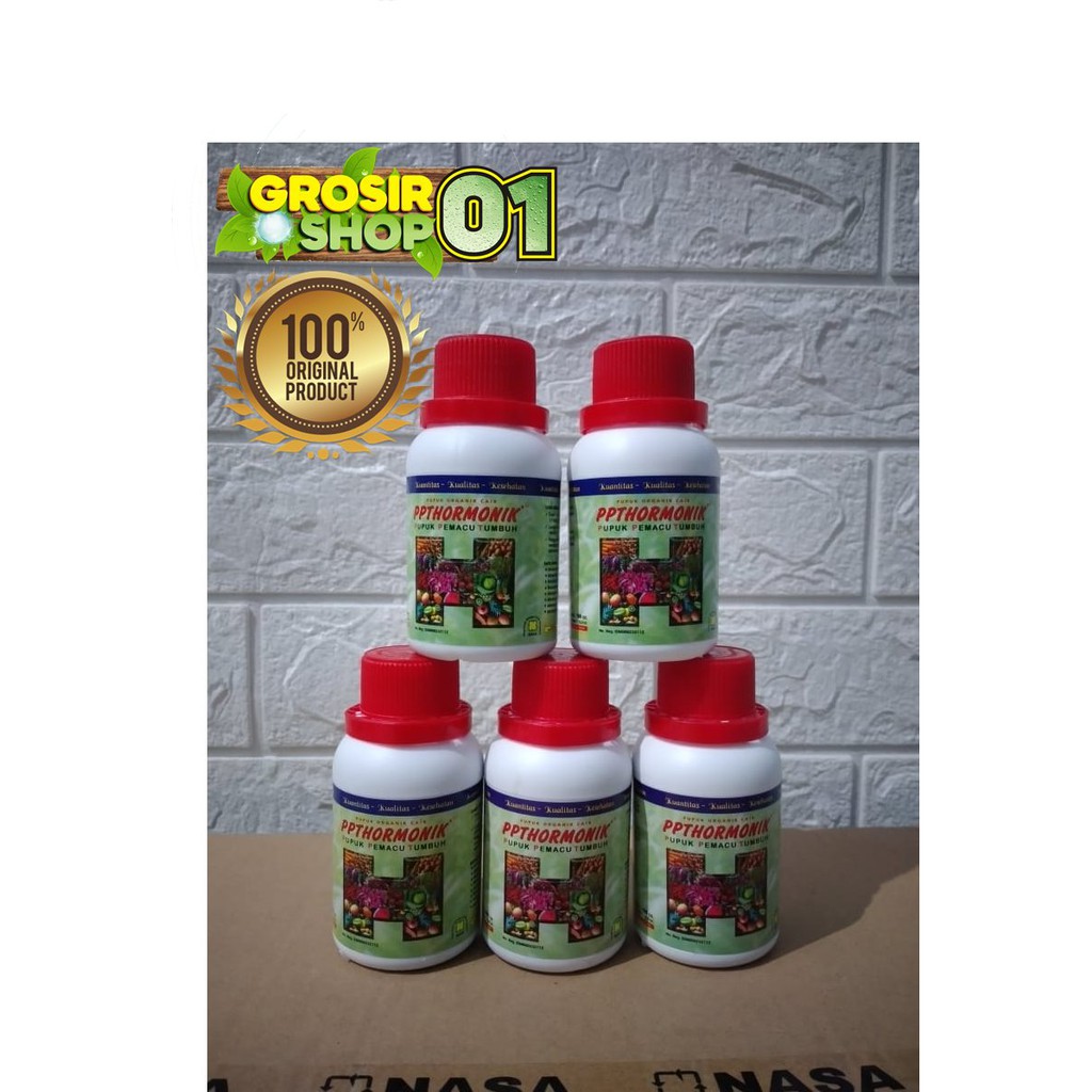 PAKET HORMONIK 5 BOTOL 100cc / PUPUK ORGANIK NASA 1 PAKET / PUPUK CAIR ORGANIK NASA / HORMONIK 100cc