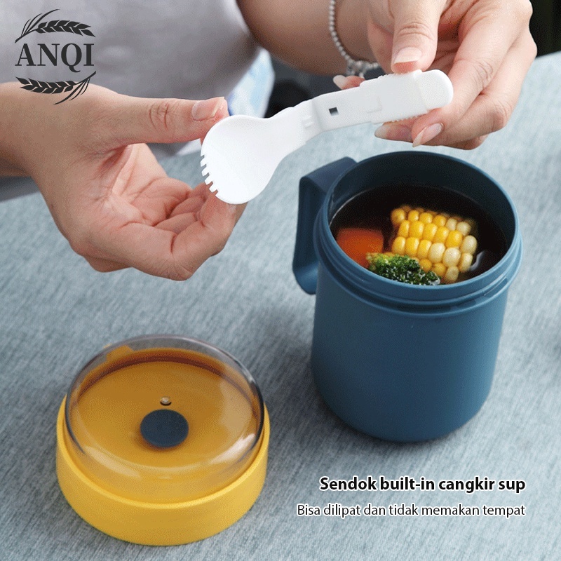 ANQI 1888 Cangkir sup/Tahan Panas Lunch Box /Tetap hangat Kotak Makan Bekal Sup VS-61