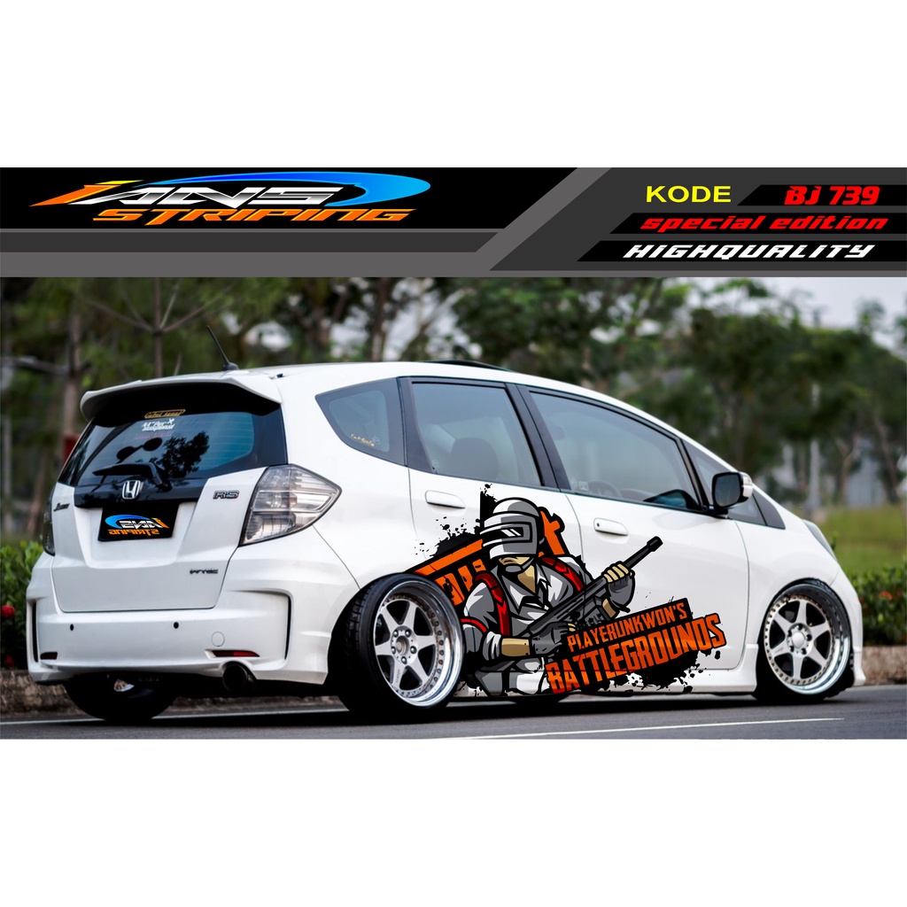 STICKER MOBIL HONDA BRIO AGYA JAZZ AVANZA YARIS / DECAL STICKER MOBIL JAZZ / STIKER MOBIL