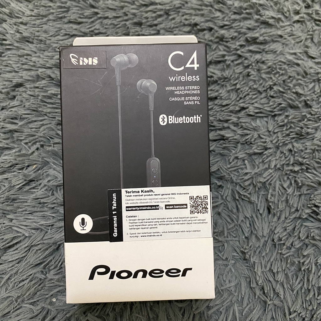 Preloved Headphone Wireless Pioneer SE-C4BT Origial Garansi Headset Bekas