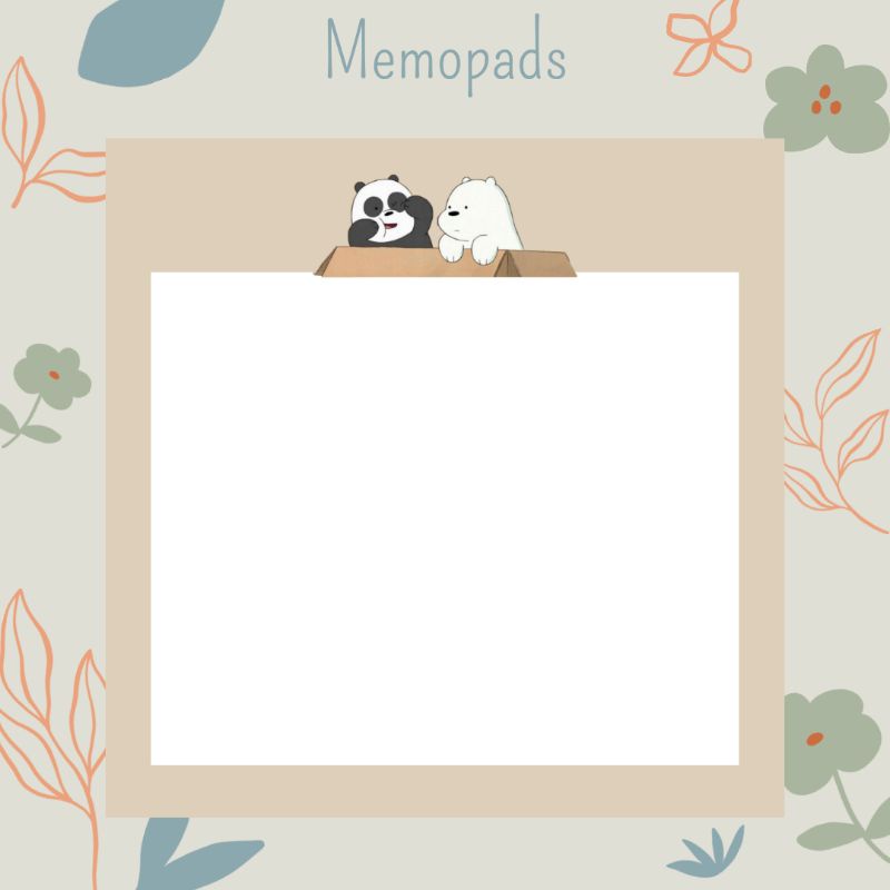 Memopads | Memopads We Bare Bears