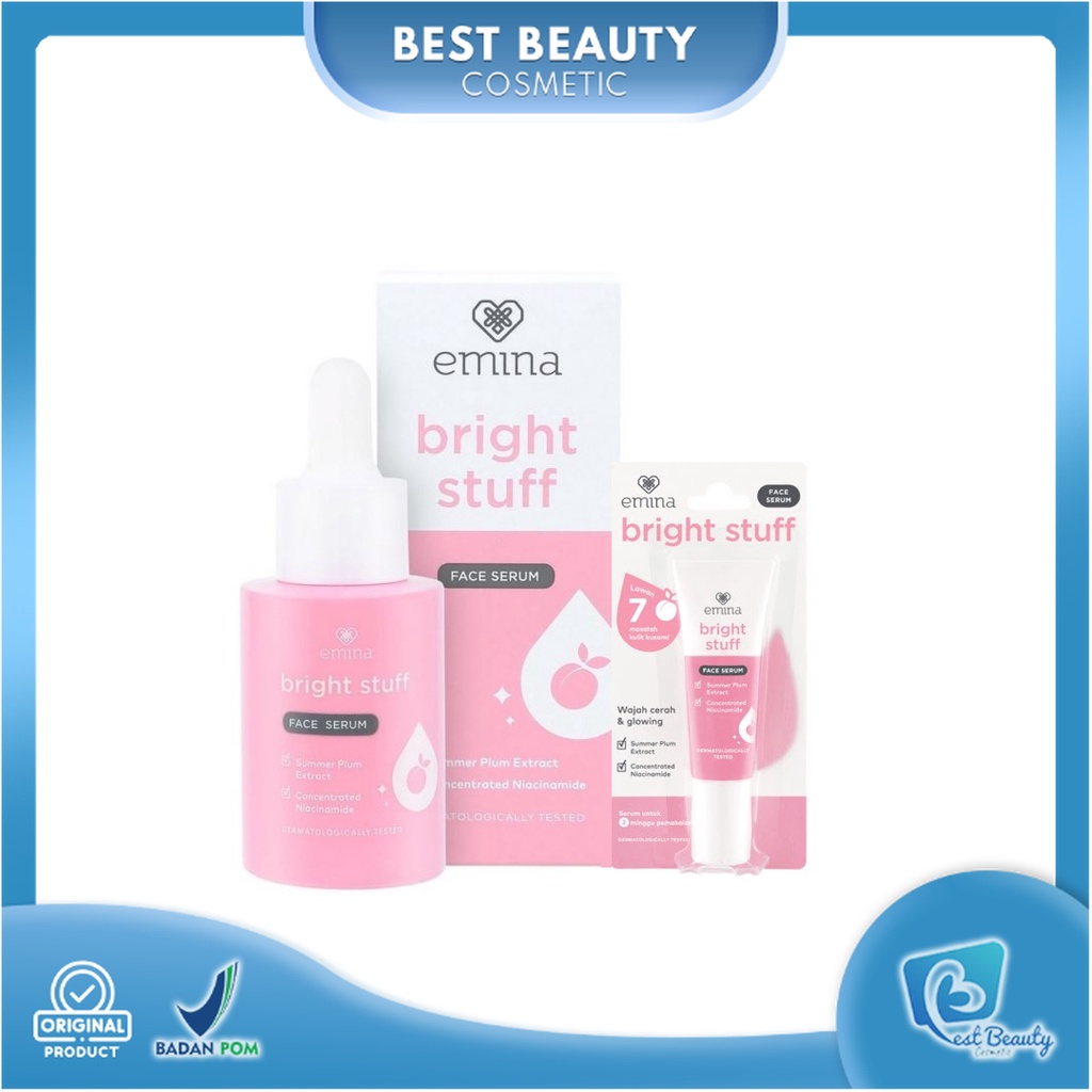 ★ BB ★ Emina Bright Stuff Face Serum 30 ml - 7.5 ml | Serum Wajah