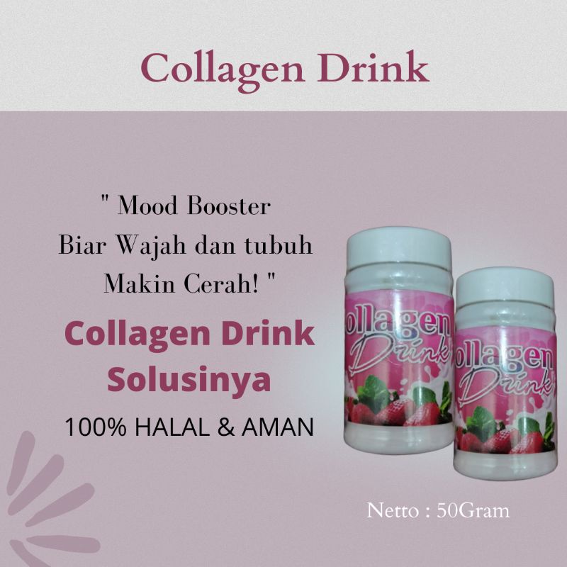 Collagen Drink minuman suplemen pemutih badan dan penurun berat badan