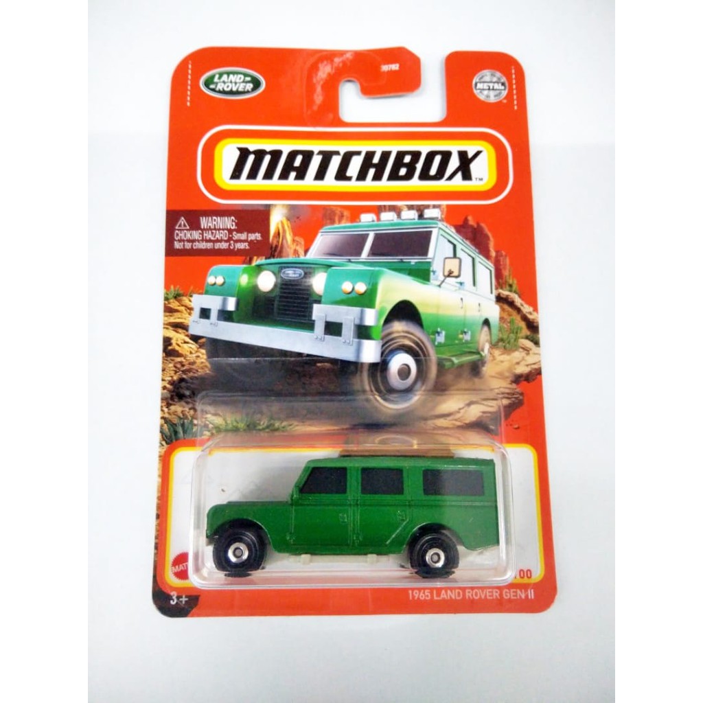 Diecast Matchbox 1965 LAND ROVER GEN II Hijau MBX Landy Mobil Mainan