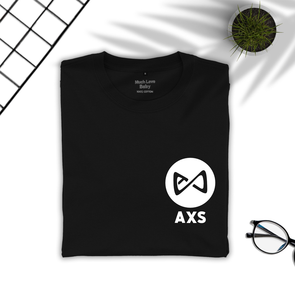 T-shirt Kaos Crypto "Axie Infinity AXS" - Kaos Cryptocurrency/Kaos Axie Infinity/Kaos Trader/Kaos Cr