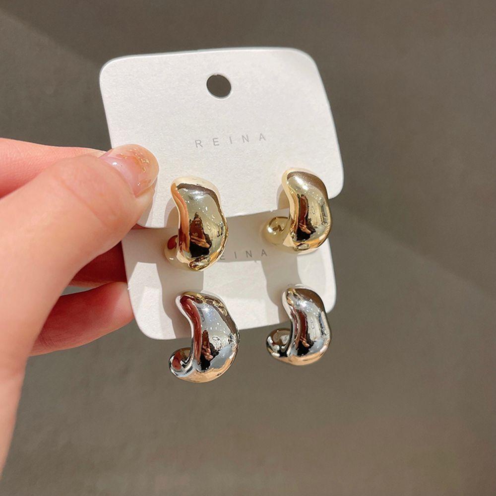 Mxbeauty Anting Wanita Kepribadian Pesta Geometris Desain Fashion Temperamen Lady Tidak Teratur Stud Earrings