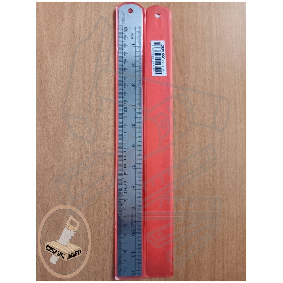

RULER STAINLESS / PENGGARIS BESI SEKELAS JOYKO - 30 CM ⠀⠀⠀ SBJ