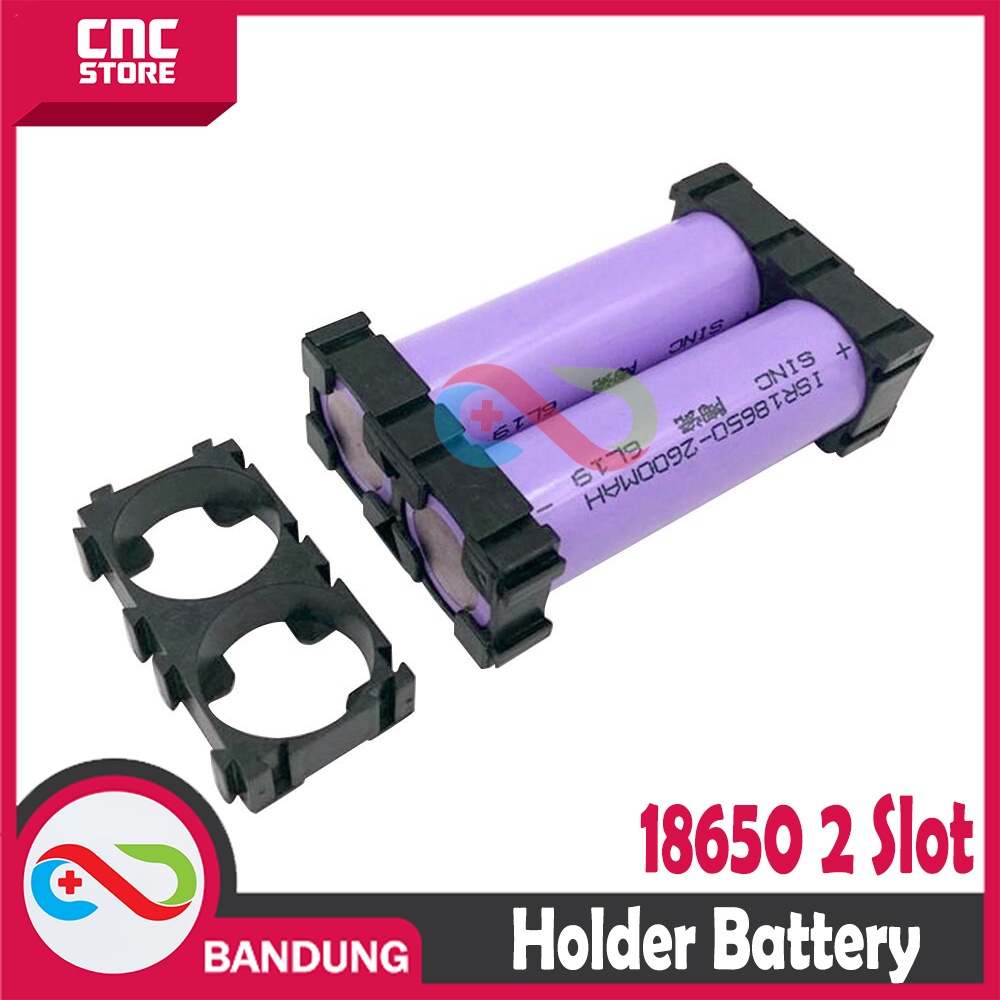 HOLDER BRACKET BATTERY BRACKET SAMBUNGAN BATERAI 18650 2 SLOT