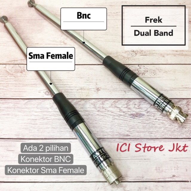 Antena HT super stik frek dual band panjang 125cm