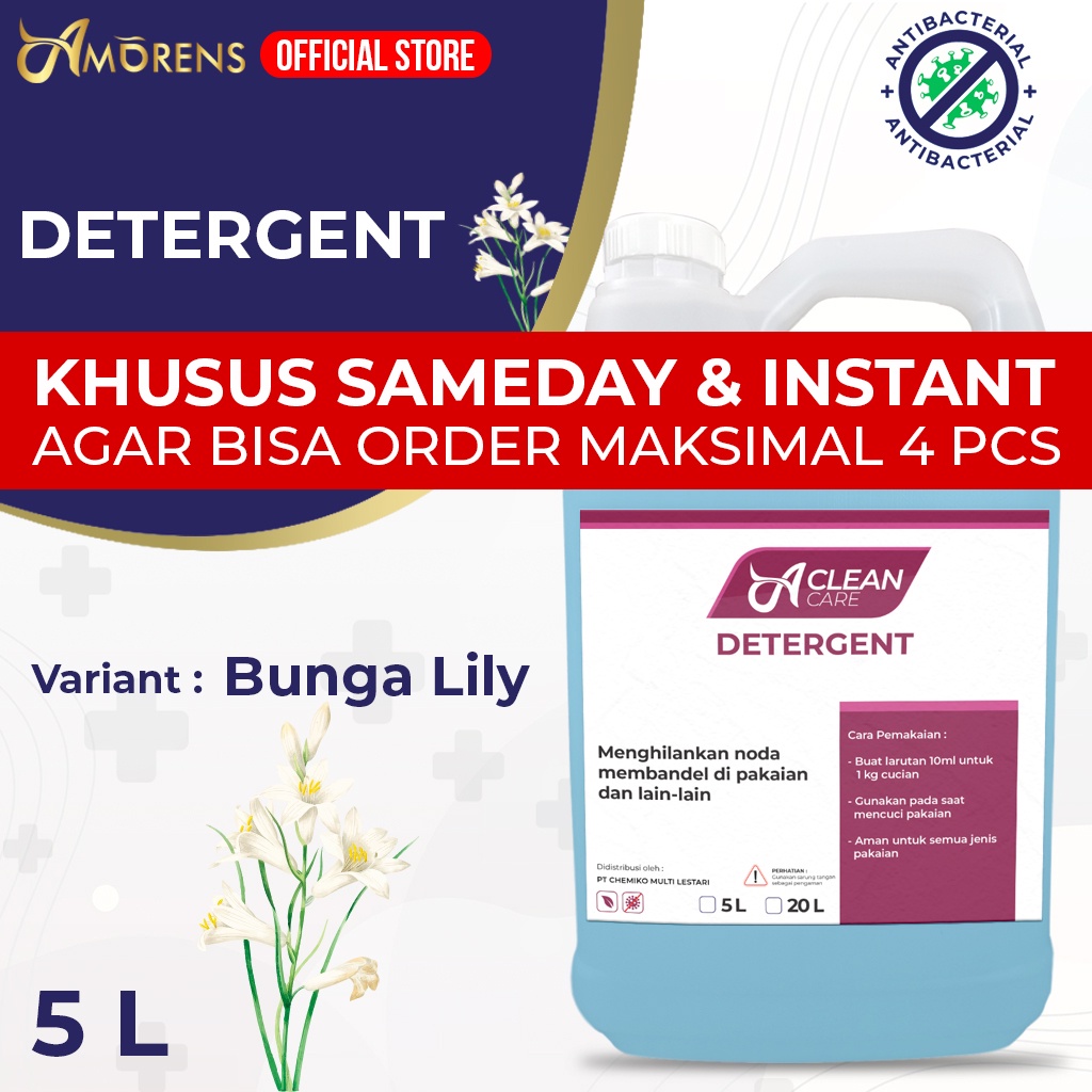 [KHUSUS GRAB/GOSEND] Deterjen / DETERGENT Cair Laundry PREMIUM Liquid Detergent KONSENTRAT