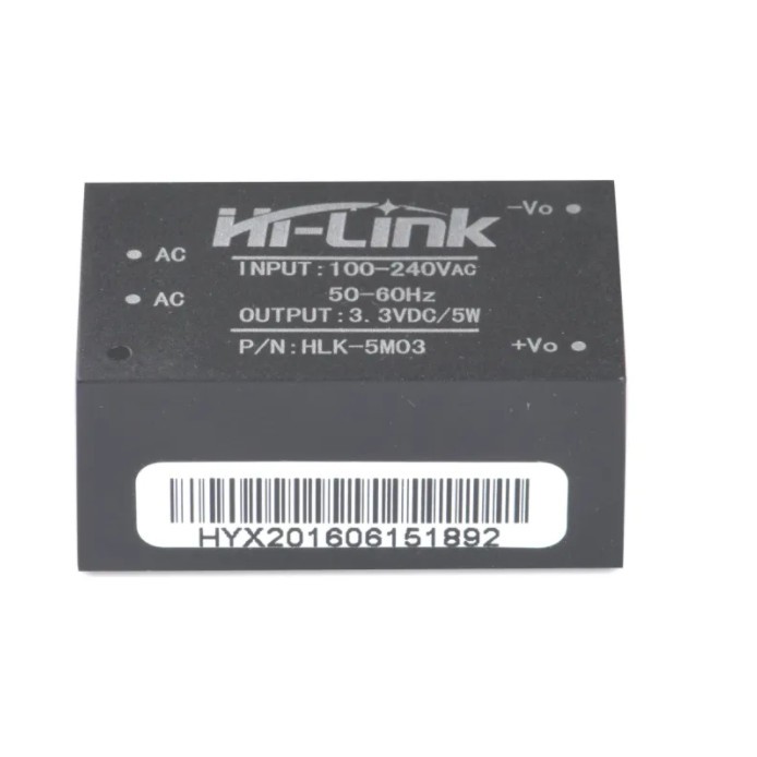 Hilink HLK-5M03 AC 220V to DC 3.3V 5W Isolated Adaptor Power HLK5M03