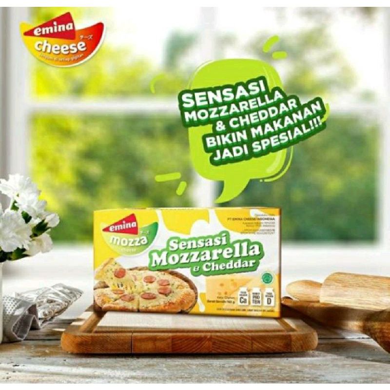 Keju EMINA chese Mozarella dan chedar 160 gram