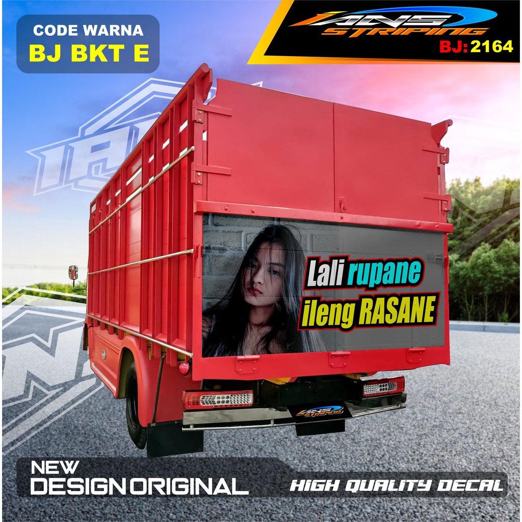 VARIASI STIKER BAK BELAKANG TRUK DINA / STIKER DECAL PINTU BELAKANG TRUK OMPLONG / STICKER DECAL BAK BELAKANG TRUK HINO / STIKER DECAL PINTU BELAKANG TRUK